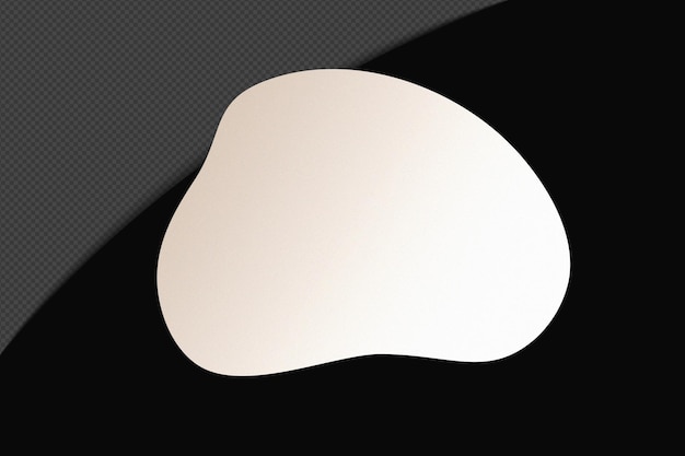 Abstracto Forma transparente Gradiente Elemento con blanco suave y tranquilo Plantilla de color diseño psd png