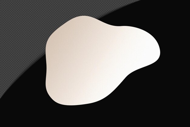 Abstracto Forma transparente Gradiente Elemento con blanco suave y tranquilo Plantilla de color diseño psd png