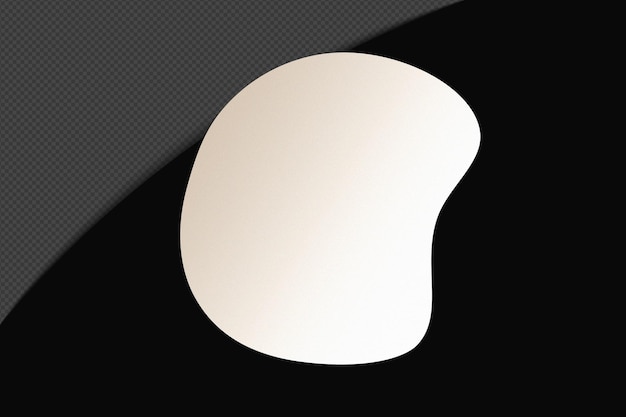 Abstracto Forma transparente Gradiente Elemento con blanco suave y tranquilo Plantilla de color diseño psd png