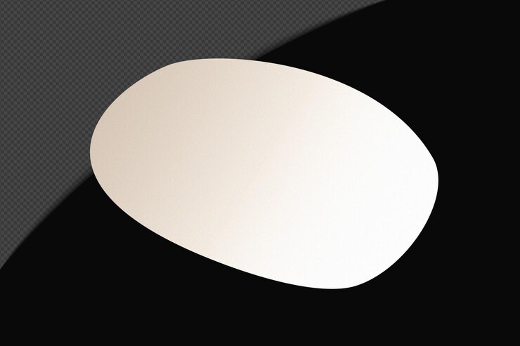 PSD abstracto forma transparente gradiente elemento con blanco suave y tranquilo plantilla de color diseño psd png
