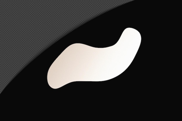 Abstracto Forma transparente Gradiente Elemento con blanco suave y tranquilo Plantilla de color diseño psd png
