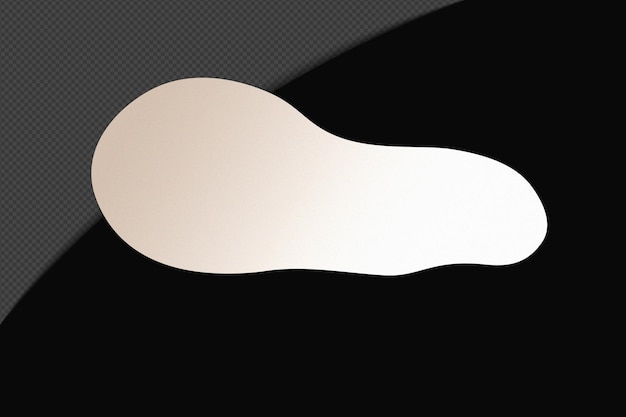 Abstracto Forma transparente Gradiente Elemento con blanco suave y tranquilo Plantilla de color diseño psd png