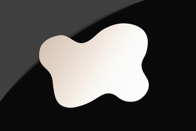Abstracto Forma transparente Gradiente Elemento con blanco suave y tranquilo Plantilla de color diseño psd png