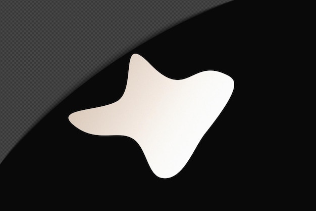 Abstracto Forma transparente Gradiente Elemento con blanco suave y tranquilo Plantilla de color diseño psd png
