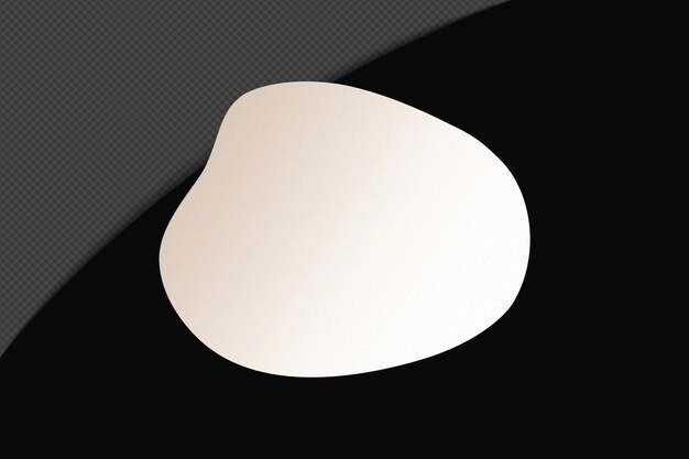 Abstracto Forma transparente Gradiente Elemento con blanco suave y tranquilo Plantilla de color diseño psd png