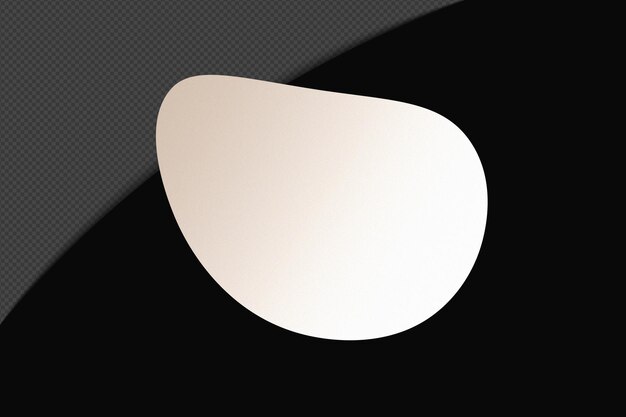 Abstracto Forma transparente Gradiente Elemento con blanco suave y tranquilo Plantilla de color diseño psd png