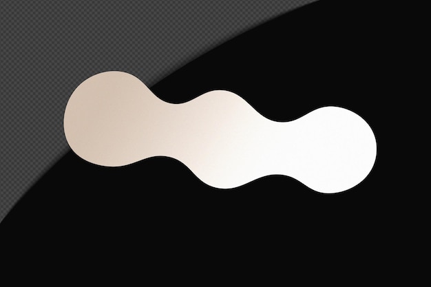 Abstracto Forma transparente Gradiente Elemento con blanco suave y tranquilo Plantilla de color diseño psd png