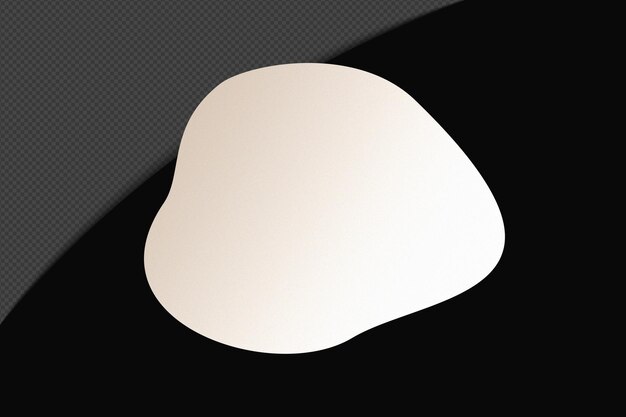 Abstracto Forma transparente Gradiente Elemento con blanco suave y tranquilo Plantilla de color diseño psd png