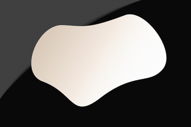 Abstracto Forma transparente Gradiente Elemento con blanco suave y tranquilo Plantilla de color diseño psd png