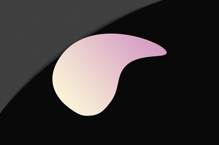 PSD abstracto forma transparente gradiente elemento com rosa suave cor modelo psd png design