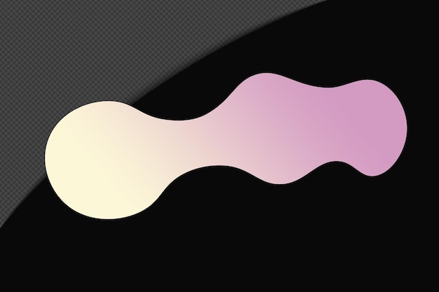 Abstracto Forma transparente Gradiente Elemento con rosa suave Color plantilla psd png diseño