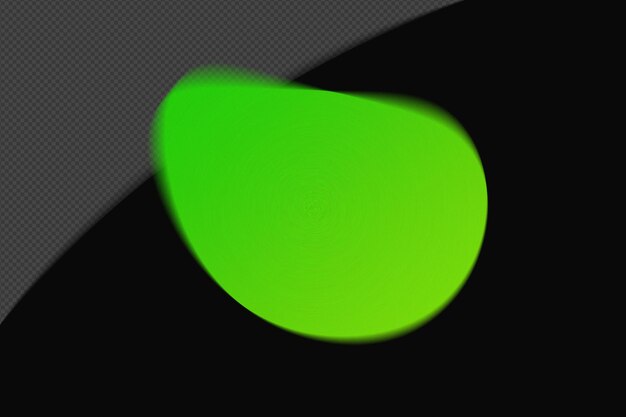 Abstracto Forma transparente malla granulada elemento de gradiente borroso con neón verde plantilla de color psd diseño png