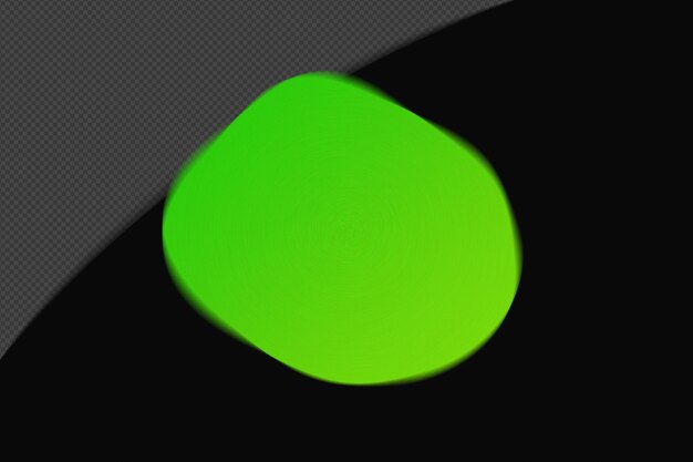 Abstracto Forma transparente malla granulada elemento de gradiente borroso con neón verde plantilla de color psd diseño png