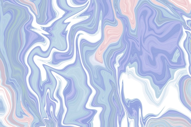 Abstracto fundo azul pastel com cores fluentes e giratórias Calmante e sereno