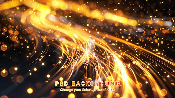 PSD abstracto hermoso fondo de luz chispas mágicas en un fondo oscuro