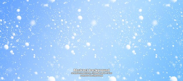 PSD abstracto de invierno patrón de textura de copo de nieve con personalización de color y fondo transparente