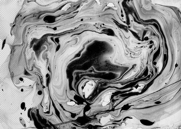 Abstracto Liquid Black Acrylic Art Marble Texture PNG
