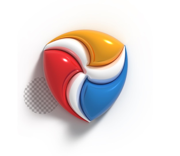 Abstracto Logotipo de la web Typographic Transparent Psd