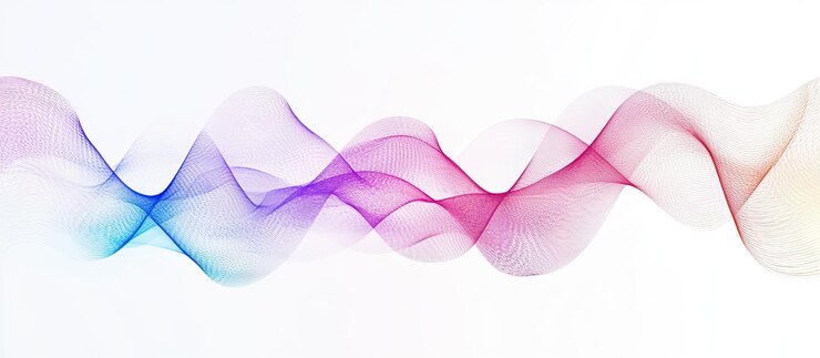 PSD abstracto olas de colores de fondo