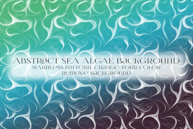 Abstracto Patrón de algas marinas en la eliminación de la textura de fondo