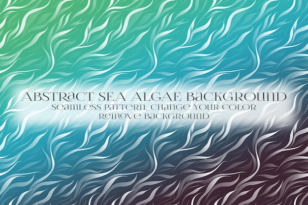 Abstracto Patrón de algas marinas en la eliminación de la textura de fondo