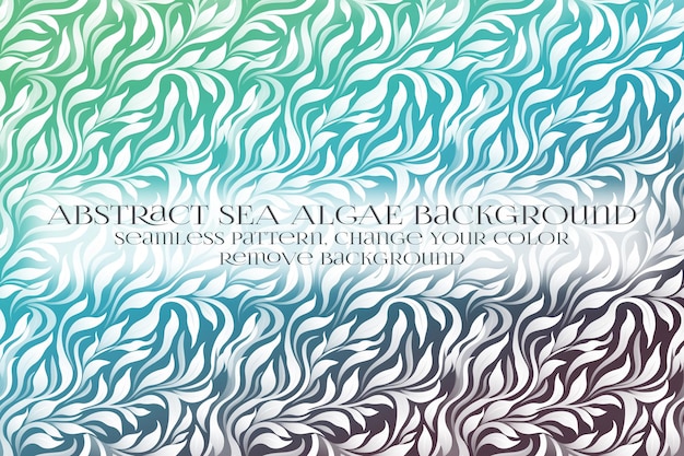 Abstracto Patrón de algas marinas en la eliminación de la textura de fondo