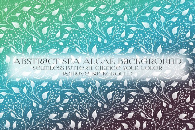 Abstracto Patrón de algas marinas en la eliminación de la textura de fondo