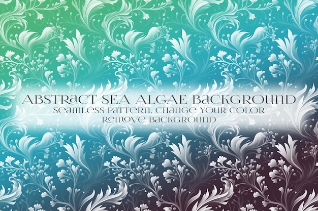 Abstracto Patrón de algas marinas en la eliminación de la textura de fondo