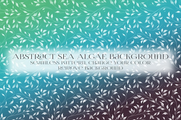 Abstracto Patrón de algas marinas en la eliminación de la textura de fondo