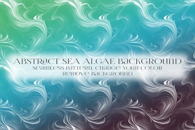 Abstracto Patrón de algas marinas en la eliminación de la textura de fondo