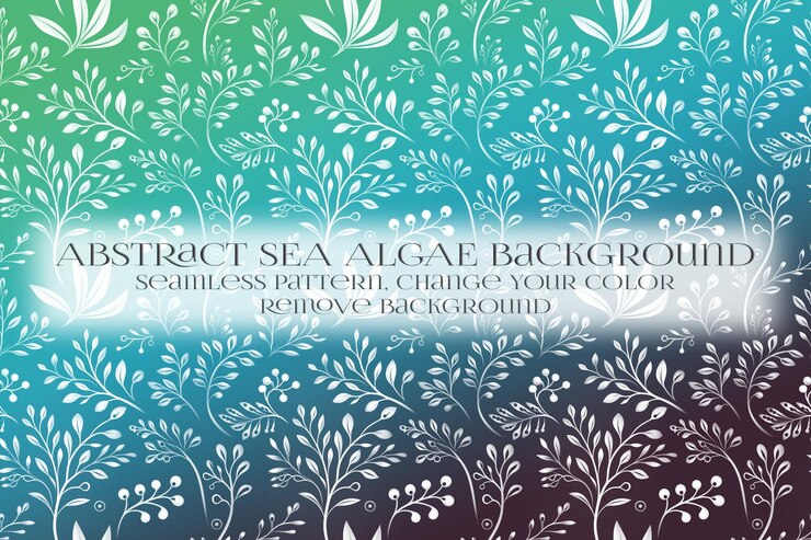 PSD abstracto patrón de algas marinas en la eliminación de la textura de fondo