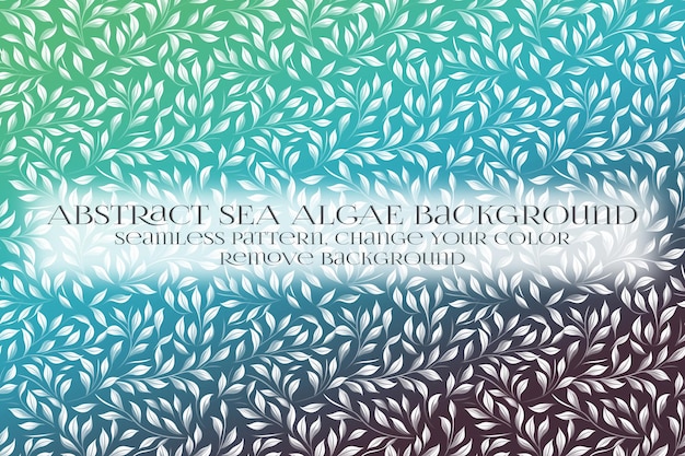 Abstracto Patrón de algas marinas en la eliminación de la textura de fondo