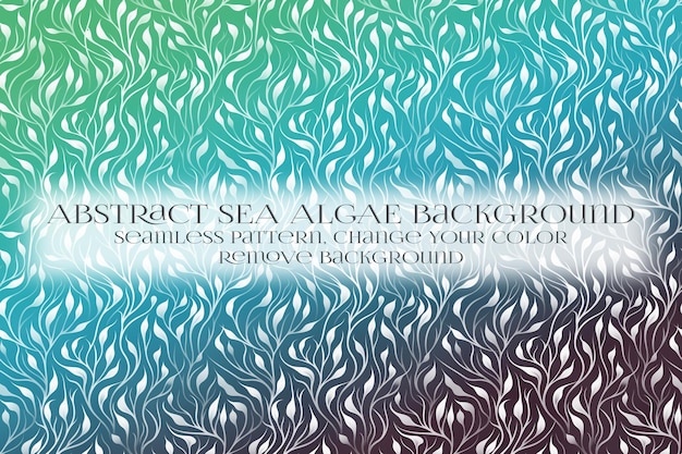 Abstracto Patrón de algas marinas en la eliminación de la textura de fondo