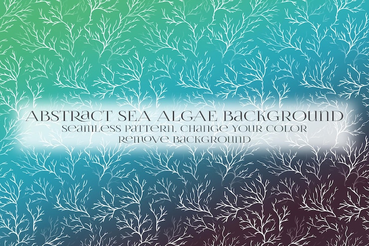 PSD abstracto patrón de algas marinas en la eliminación de la textura de fondo