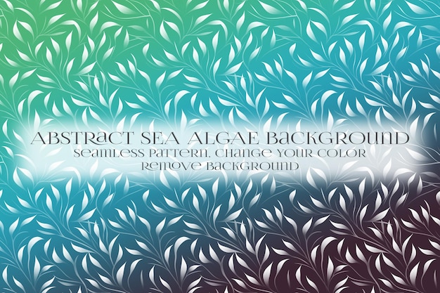 Abstracto Patrón de algas marinas en la eliminación de la textura de fondo