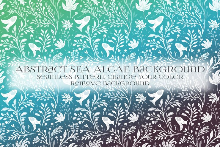 PSD abstracto patrón de algas marinas en la eliminación de la textura de fondo