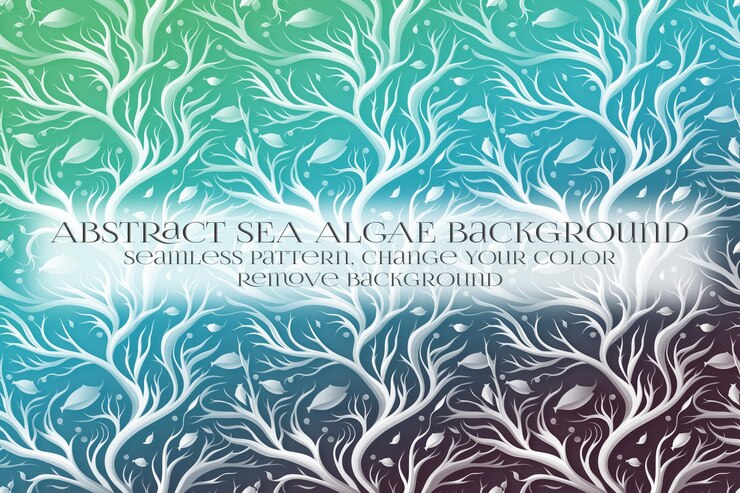 PSD abstracto patrón de algas marinas en la eliminación de la textura de fondo