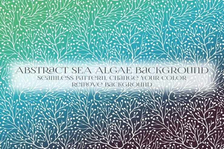 PSD abstracto patrón de algas marinas en la eliminación de la textura de fondo