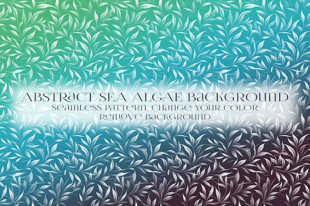 Abstracto Patrón de algas marinas en la eliminación de la textura de fondo