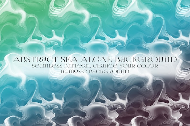Abstracto Patrón de algas marinas en la eliminación de la textura de fondo