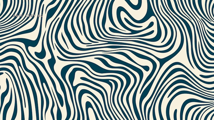 PSD abstracto patrón de ondas giratorias azul marino y beige