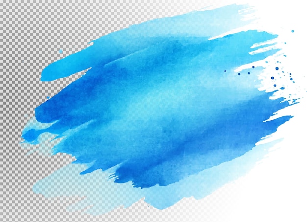Abstracto Pintura de acuarela en azul