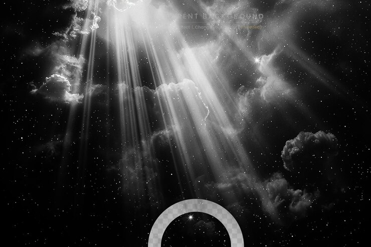 PSD abstracto rayos de luz azul y rayos dorados fondo fondo oscuro con líneas y focos luz de neón vista nocturna