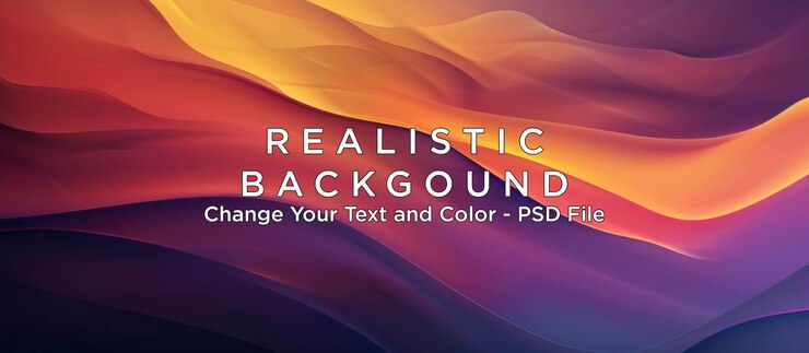 PSD abstracto redemoinhos roxos laranja e amarelos