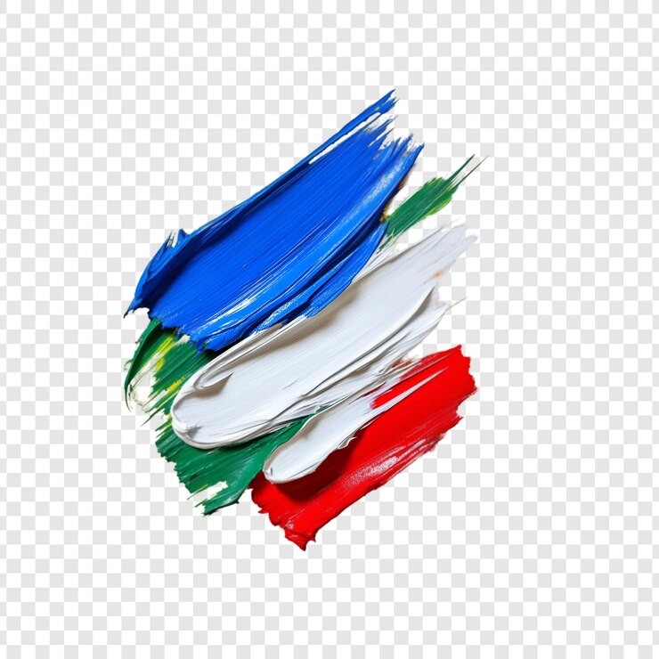 PSD abstracto remolinos de pintura verde azul roja y blanca