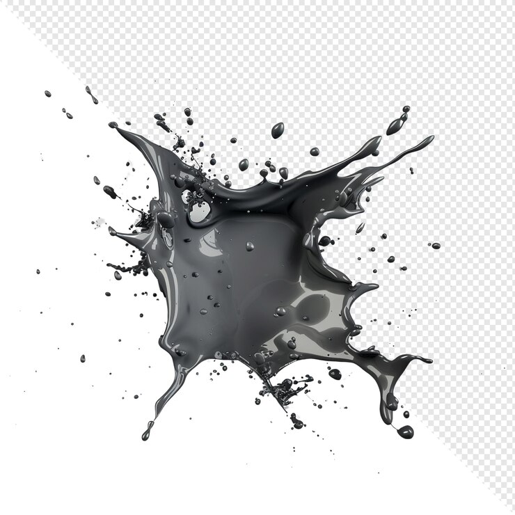 PSD abstracto salpicaduras de pintura gris