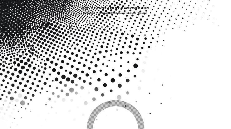 PSD abstracto semitono com fundo pontilhado futurista grunge padrão onda de pontos
