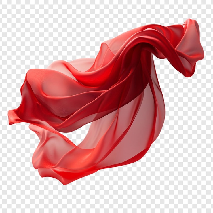 PSD abstracto tela roja diseño giratorio textura de seda elegante y fluida ondas rojas suaves en movimiento drapeado lujoso y gracioso composición textil dinámica y artística