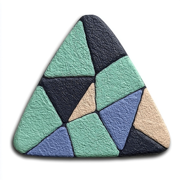 PSD abstracto triângulo padrão geométrico obra de arte
