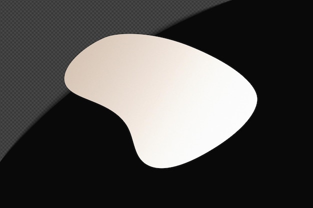 Abstrait Forme transparente Élément de gradient avec un blanc doux calme modèle de couleur psd png conception